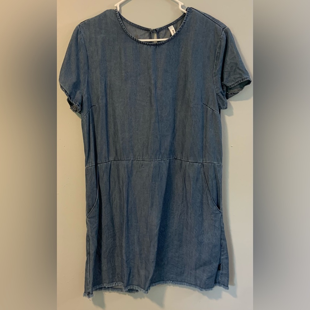 Blue RVCA Dress with Open Back